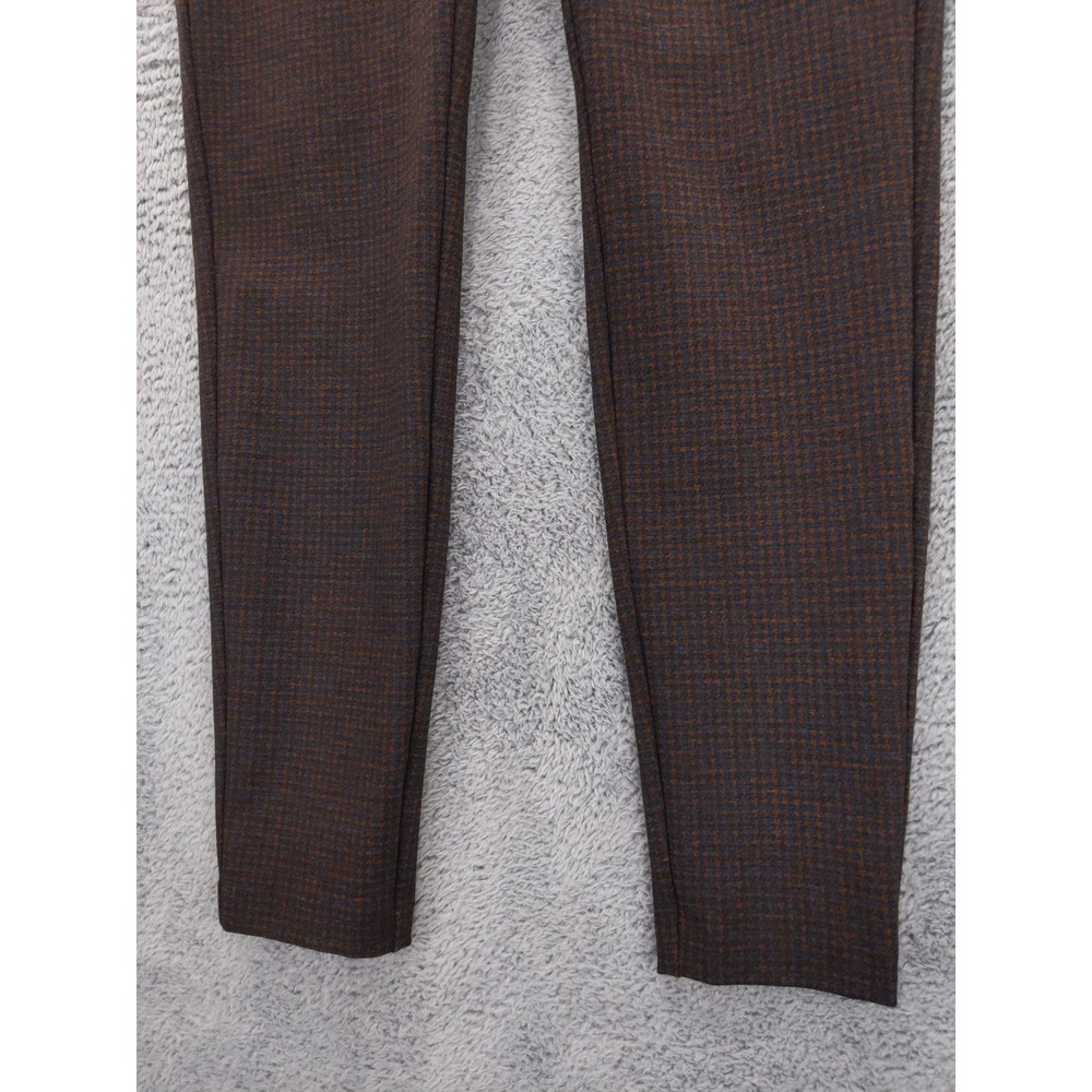 j Jill Ponte Leggings Houndstooth Brown Blue Women's Size M - Picture 4 of 10